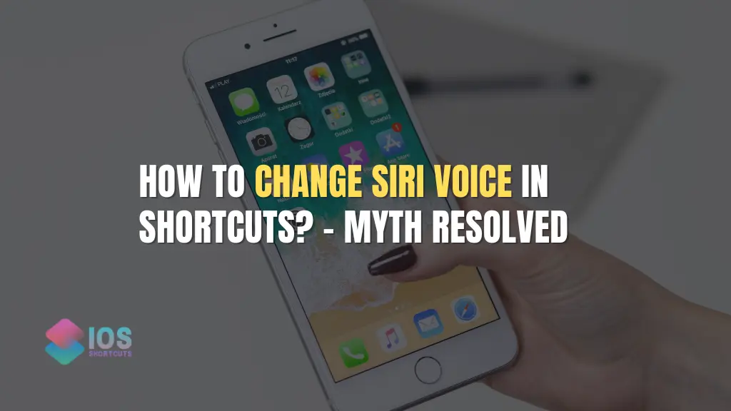 How to Change Siri Voice in Shortcuts