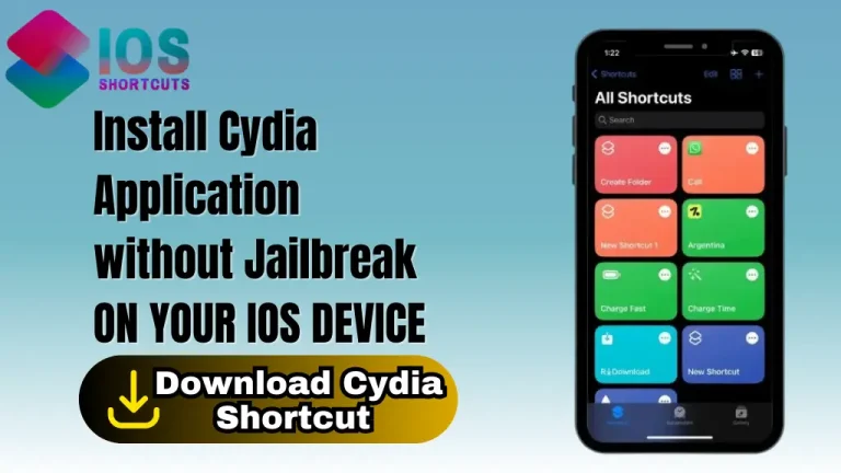 Cydia Shortcut – [Install Cydia without Jailbreak]