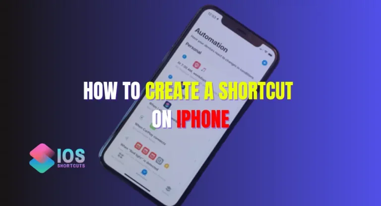 how to create a shortcut on iphone