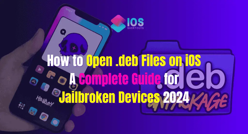 how to open deb file on ios