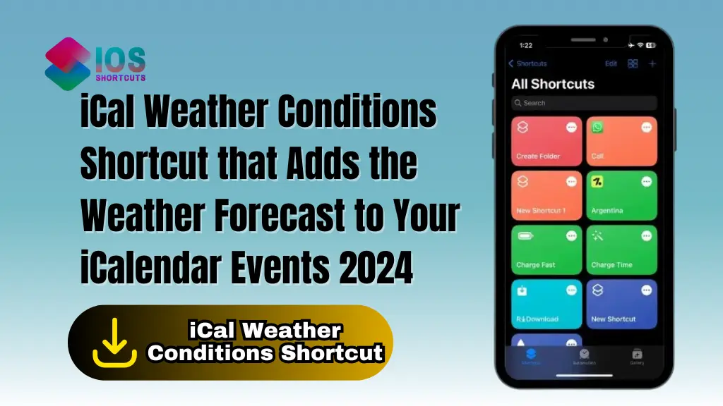 iCal Weather Conditions Shortcut