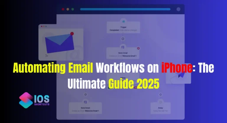 Automating email workflows on iPhone